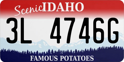 ID license plate 3L4746G