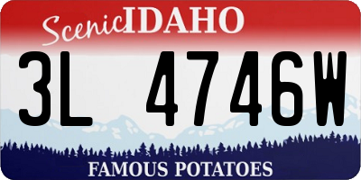ID license plate 3L4746W