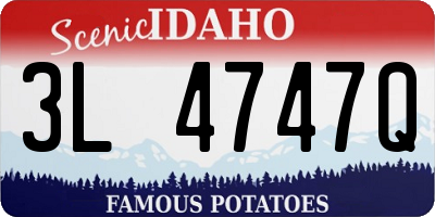 ID license plate 3L4747Q