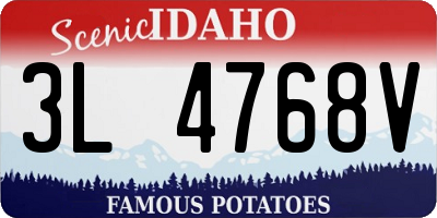 ID license plate 3L4768V