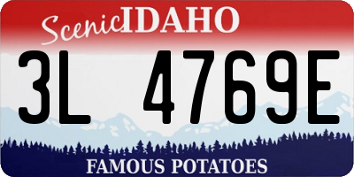 ID license plate 3L4769E