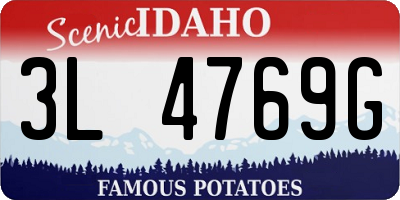 ID license plate 3L4769G