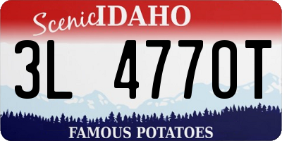 ID license plate 3L4770T