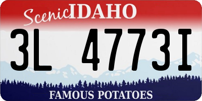 ID license plate 3L4773I