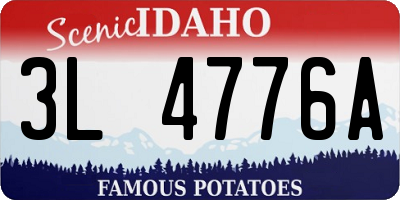 ID license plate 3L4776A