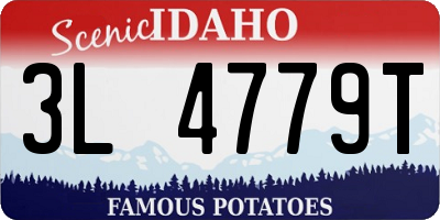 ID license plate 3L4779T