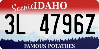 ID license plate 3L4796Z