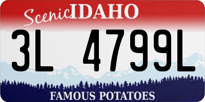 ID license plate 3L4799L