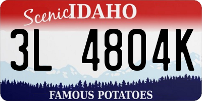 ID license plate 3L4804K
