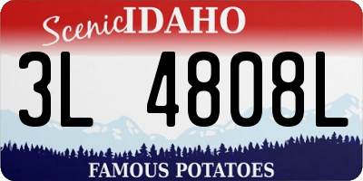 ID license plate 3L4808L