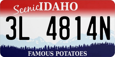 ID license plate 3L4814N