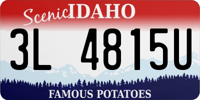 ID license plate 3L4815U