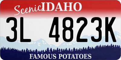 ID license plate 3L4823K