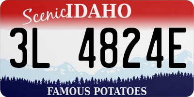ID license plate 3L4824E