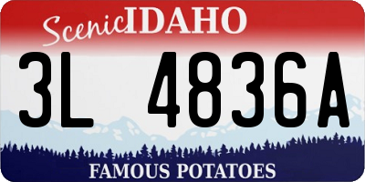 ID license plate 3L4836A