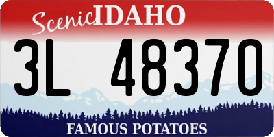 ID license plate 3L4837O