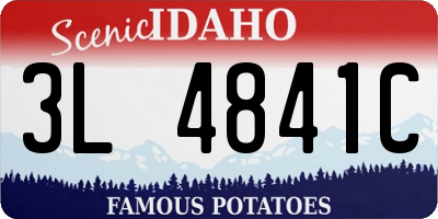 ID license plate 3L4841C