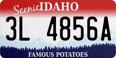 ID license plate 3L4856A