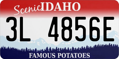 ID license plate 3L4856E