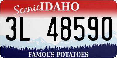 ID license plate 3L4859O