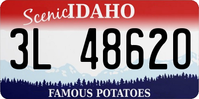 ID license plate 3L4862O