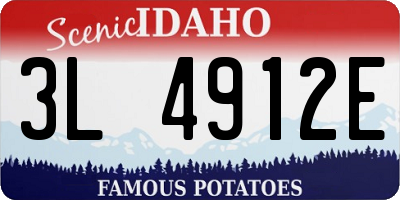 ID license plate 3L4912E