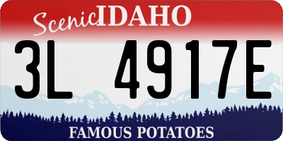 ID license plate 3L4917E