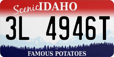 ID license plate 3L4946T