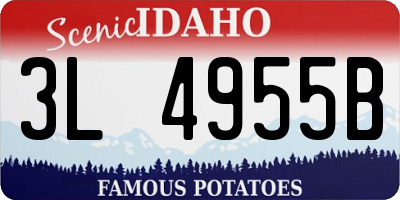 ID license plate 3L4955B