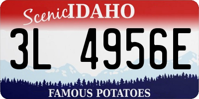 ID license plate 3L4956E