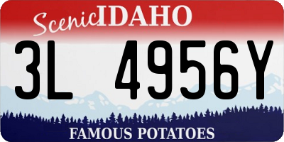 ID license plate 3L4956Y