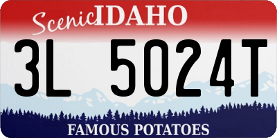 ID license plate 3L5024T