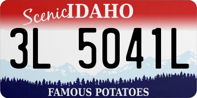 ID license plate 3L5041L