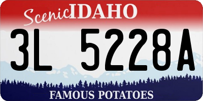 ID license plate 3L5228A