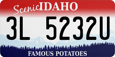 ID license plate 3L5232U