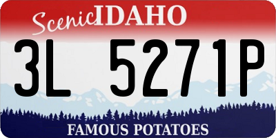ID license plate 3L5271P