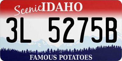 ID license plate 3L5275B