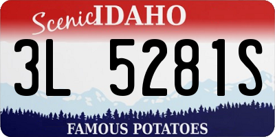 ID license plate 3L5281S