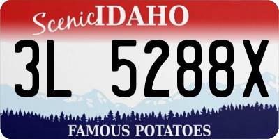 ID license plate 3L5288X