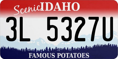 ID license plate 3L5327U