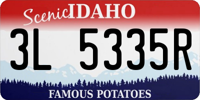 ID license plate 3L5335R