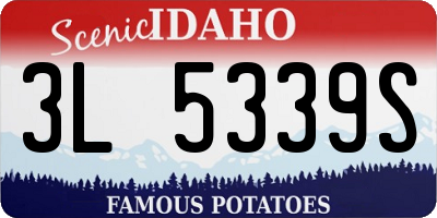 ID license plate 3L5339S
