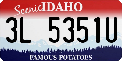 ID license plate 3L5351U