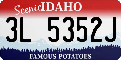 ID license plate 3L5352J