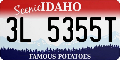 ID license plate 3L5355T