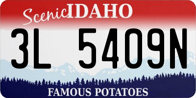 ID license plate 3L5409N