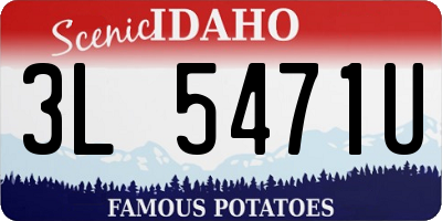 ID license plate 3L5471U