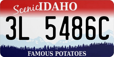 ID license plate 3L5486C