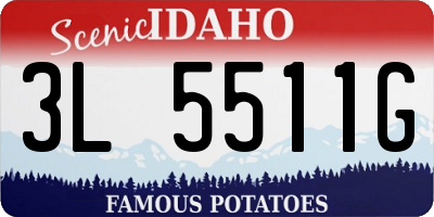 ID license plate 3L5511G
