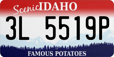 ID license plate 3L5519P